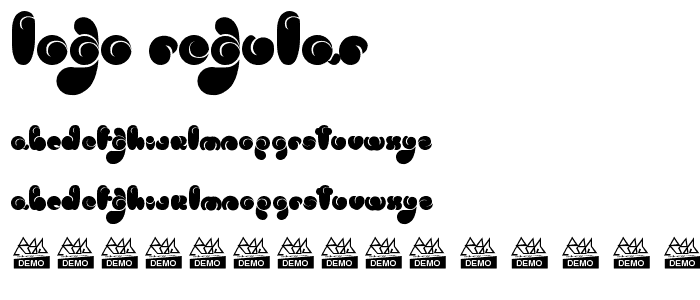 logo Regular font